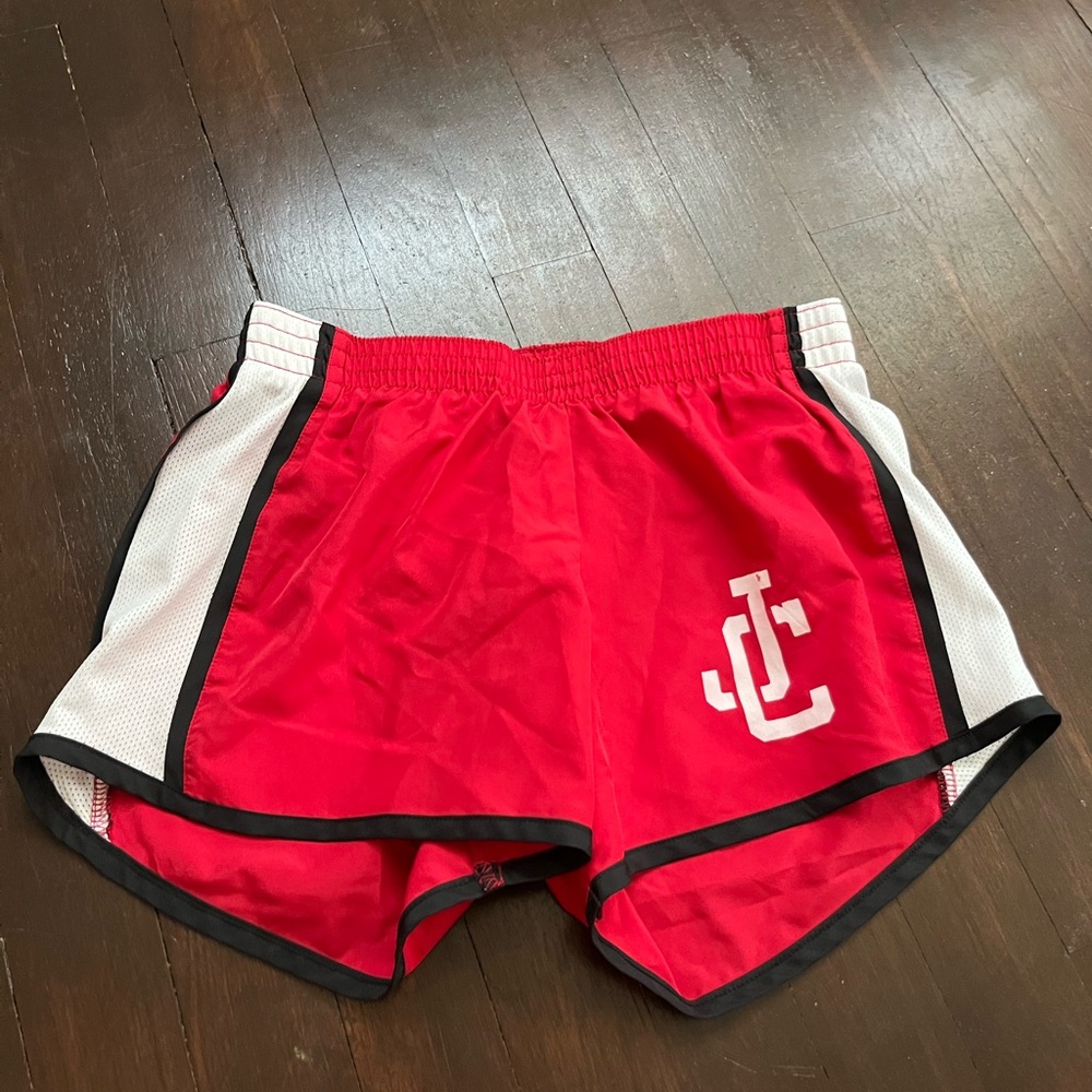 Nike Red and White Athletic Shorts